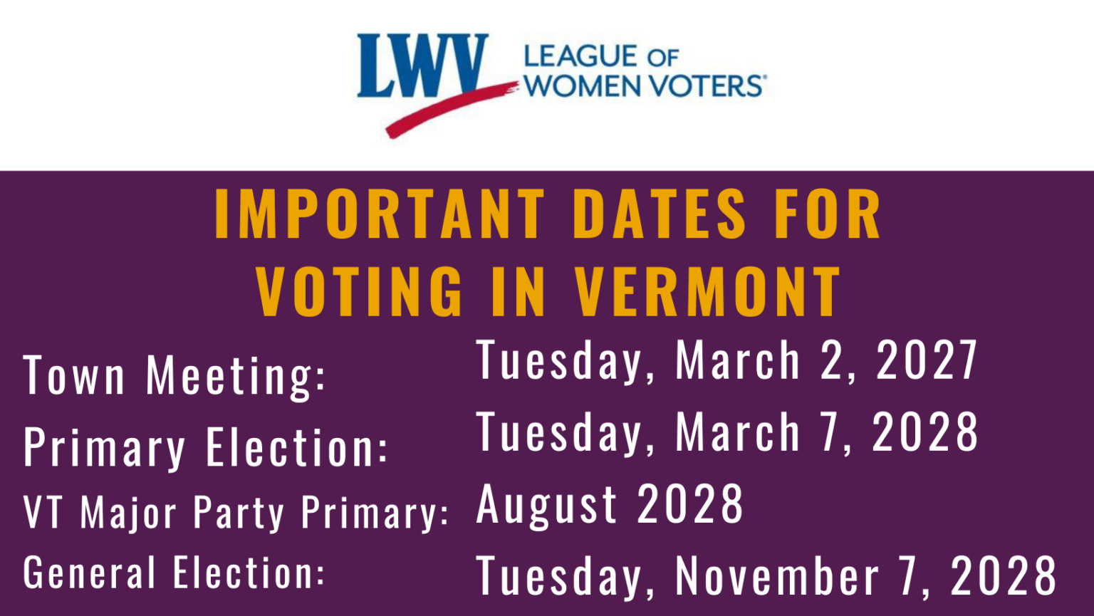 Guide to Early & Absentee Voting - League of Women Voters of Vermont